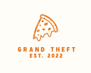 Toppings - Cheesy Pizza Slice logo design