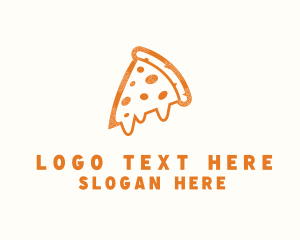 Cheesy Pizza Slice Logo