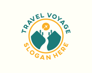 Trip - Valley Airplane Trip logo design
