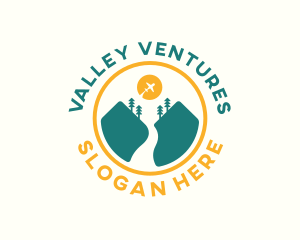 Valley - Valley Airplane Trip logo design