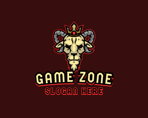 Gaming Goat King logo design