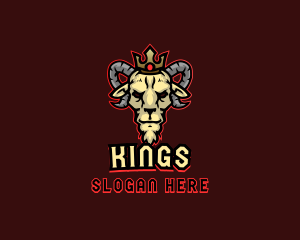 Gaming Goat King logo design