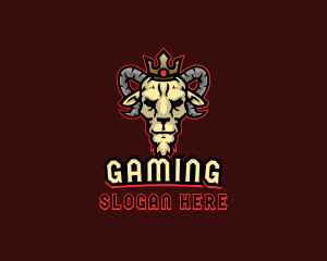 Gaming Goat King logo design
