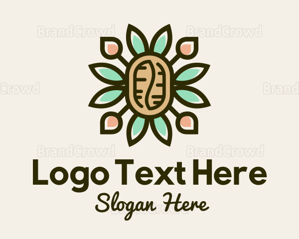 Ornamental Coffee Bean Logo