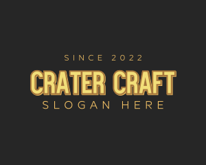 Retro Craft Business logo design