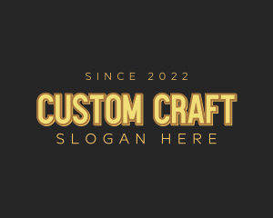 Retro Craft Business logo design