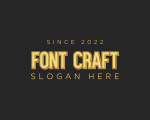 Retro Craft Business logo design