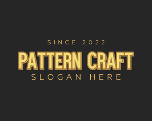 Retro Craft Business logo design