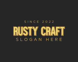 Retro Craft Business logo design