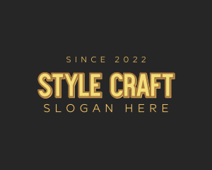 Retro Craft Business logo design