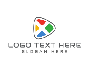 Search Engine - Colorful Guitar Pick logo design