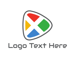 Search Engine - Colorful Guitar Pick logo design