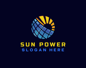 Solar - Solar Panel Sun logo design