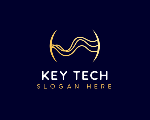 Digital Tech Business Waves logo design