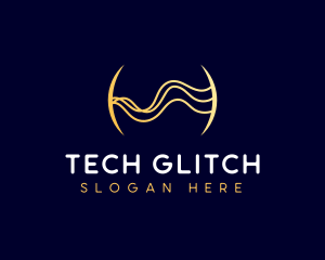 Digital Tech Business Waves logo design