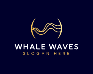 Digital Tech Business Waves logo design