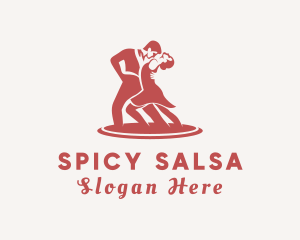 Salsa - Dancing  Dancers Ballroom logo design
