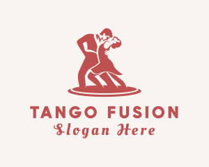 Tango - Dancing  Dancers Ballroom logo design