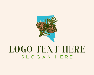 Norway Pine - Nevada Plant Pine logo design