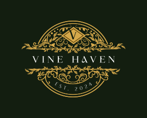 Foliage Vine Luxury logo design