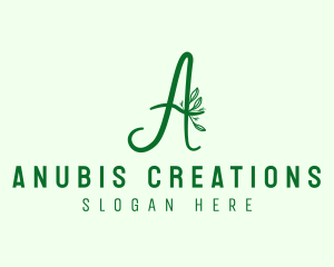 Natural Elegant Letter A logo design