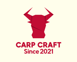 Origami Bull Craft logo design