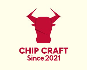 Origami Bull Craft logo design