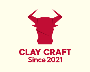 Origami Bull Craft logo design