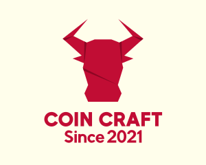 Origami Bull Craft logo design