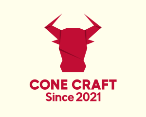 Origami Bull Craft logo design