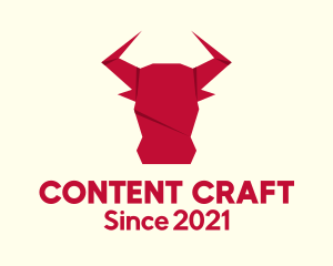 Origami Bull Craft logo design