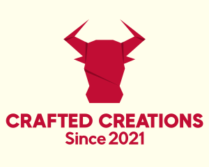 Origami Bull Craft logo design