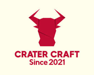 Origami Bull Craft logo design