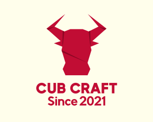 Origami Bull Craft logo design