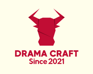 Origami Bull Craft logo design