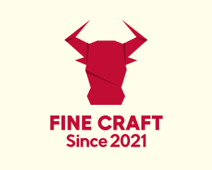 Origami Bull Craft logo design