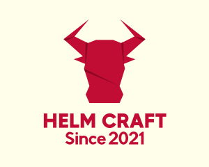 Origami Bull Craft logo design