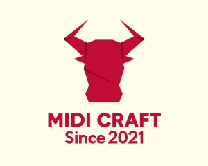 Origami Bull Craft logo design