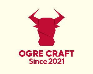 Origami Bull Craft logo design