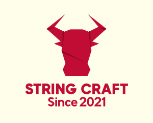 Origami Bull Craft logo design