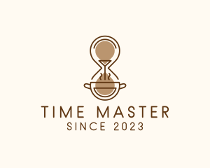 Coffee Hourglass Time logo design