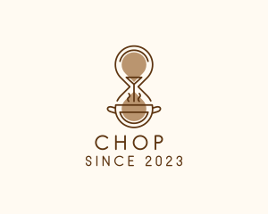 Espresso - Coffee Hourglass Time logo design