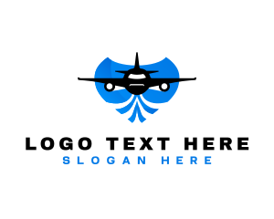 Plane Travel Destination Logo