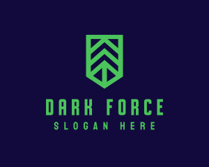 Green Arrow Shield logo design