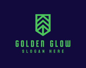 Green Arrow Shield logo design