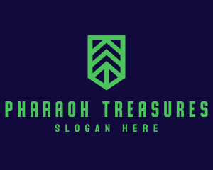 Green Arrow Shield logo design