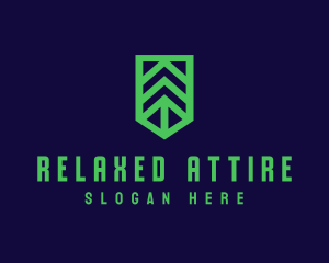 Green Arrow Shield logo design