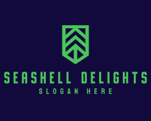 Green Arrow Shield logo design