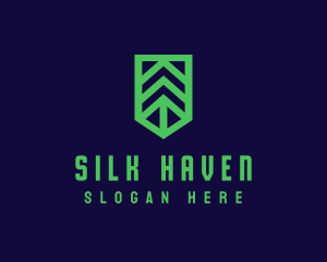 Green Arrow Shield logo design