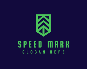 Green Arrow Shield logo design